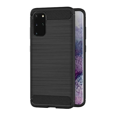 Abbildung von AICEK Compatible Samsung Galaxy S20 Hülle, Schwarz Silikon Handyhülle für Schutzhülle Karbon Optik Soft Case (6,2 Zoll)