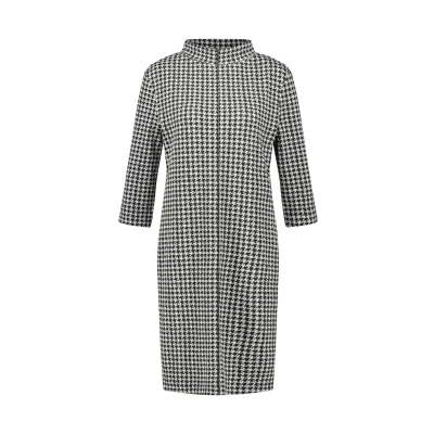 Abbildung von Gerry Weber MIT Stehkragen Jerseykleid, Damen, Größe: 42, Black beige houndstooth