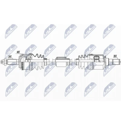 Abbildung von Antriebswelle NTY NPW HY 587