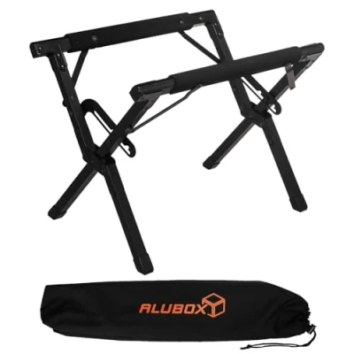 Abbildung von ALUBOX Standfuß Ständer für Campingbox Kühlboxständer inkl. Tasche, 3 fach verstellbar