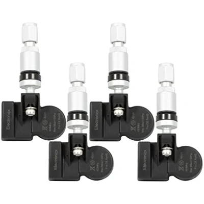 Abbildung von Electronicx 4 Stück RDKS TPMS Reifendrucksensor Reifendruck Sensor Sensoren Reifendruckkontrollsystem Ventile Reifenkontrollsystem Metallventil Silber kompatibel mit 3 6 CX MX 30 Atenza