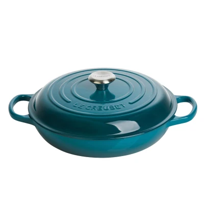 Abbildung von Le Creuset Bratpfanne Campagnard Signature Deep Teal ø 30 cm / 3.5 Liter