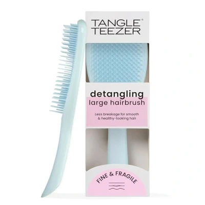 Abbildung von Tangle Teezer Ultimative Entwirrbürste, trockene und nasse Haarbürste, reduziert Haarbruch für farbbehandelte, feine zerbrechliche Haartypen, groß, Meeresschaumblau