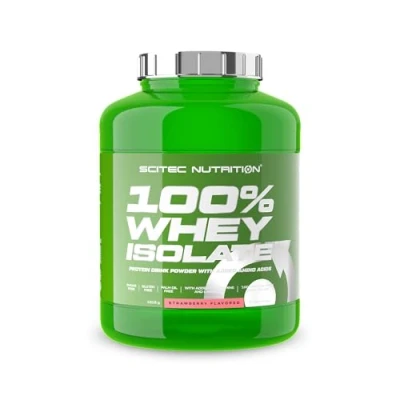 Abbildung von Scitec Nutrition 100% Whey Isolate Reine Proteinleistung mit BCAAs Glutamin &amp; Arginin Zucker Glutenfreie Formel, 1816 g, Erdbeere