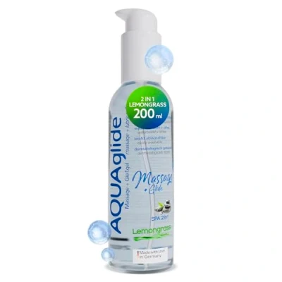 Abbildung von Joydivision «AQUAglide SPA 2in1 Lemongrass» Massage + Glide, Ganzkörpermassage Gel 200 ml