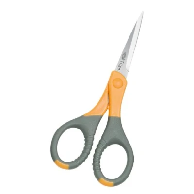 Abbildung von Wedo 9856 Schere (Edelstahl 6 Zoll (15,5 cm, Titan Plus) grau / gelb