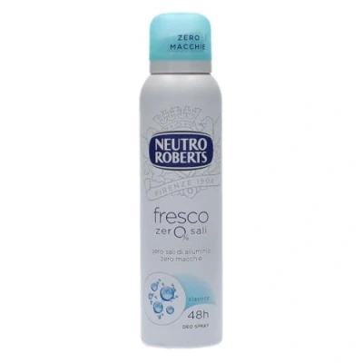 Abbildung von Neutro Roberts, Deodorant Fresh ohne Aluminiumsalze, keine Flecken, natürlicher Schutz mit blumigen Noten, für Damen und Herren, dermatologisch getestet 150 ml Flasche