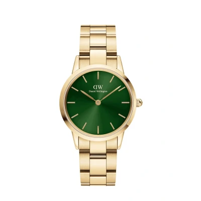 Abbildung von Daniel Wellington Iconic LINK Emerald Uhr goldcoloured, Größe: 32, Gold coloured