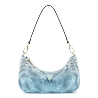Abbildung von Guess Zalina MINI TOP ZIP BAG Clutch, Damen, Größe: One Size, Powder blue