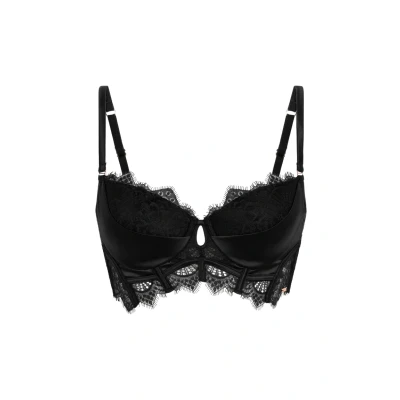 Abbildung von Hunkemöller Vorgeformter Longline Bügel BH Zoe Schwarz