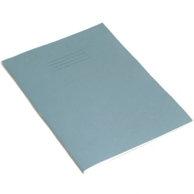 Abbildung von RHINO Notizblock A4 64 Seiten 6 mm liniert mit Rand Übungsbuch hellblau (10 Stück)