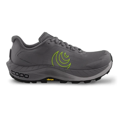Abbildung von Topo Athletic MTN Racer 4 Herren Trailrunning Schuhe, leicht, bequem, 5 mm, Sportschuh für Trail, Grau/Limette, 42 EU