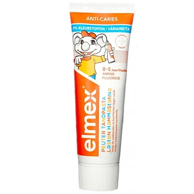 Abbildung von Elmex Zahnpasta für Kinder Peuter (Kleinkind) (05 Jahre) mit Aminfluorid 75ml