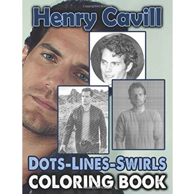 Abbildung von Henry Cavill Dots Lines Swirls Coloring Book: Unofficial High Quality Color Activity Books For Adults