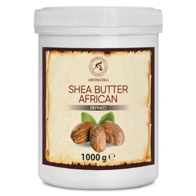 Abbildung von Sheabutter Raffiniert 1000g Butyrospermum Parkii Karité Bodybutter Körperbutter Shea Butter für Sehr Trockene Haut Haarkur Hautpflege Nägelpflege Handpflege Massage