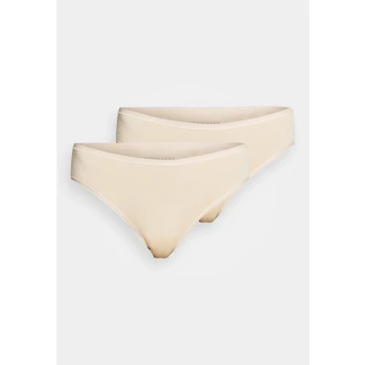 Abbildung von Schiesser Damen 2 Pack Tai Slip Bio Baumwolle 95/5 Organic Unterwäsche, Haut_174385, 38 EU