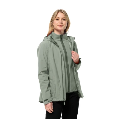 Abbildung von Jack Wolfskin 3 in 1 Funktionsjacke MOONRISE 3IN1 JKT W mit wasserabweisenden Reißverschlüssen
