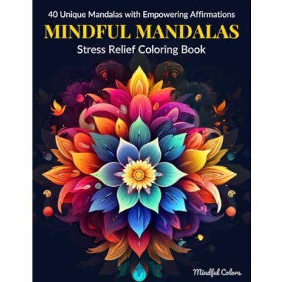 Abbildung von Mindful Mandalas: Stress Relief Coloring Book for Adults: Large Print, Circular Mandala Designs Relaxation and Mindfulness