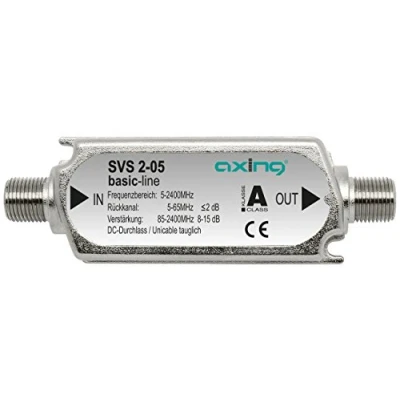 Abbildung von Axing SVS 2 05 Satelliten Leitungsverstärker Inline Breitband (15 dB, 85 2400 MHz)
