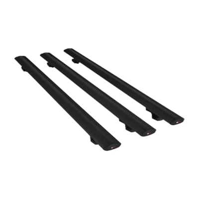 Abbildung von acpar Kompatibel mit Dacia Duster 2018 2024 Relingträger Basic Modell Dachträger 3 Bars Gepackträger SCHWARZ