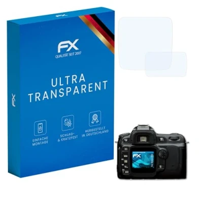 Abbildung von atFoliX Schutzfolie kompatibel mit Nikon D50 Folie, ultraklare FX Displayschutzfolie (3er Set)
