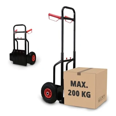 Abbildung von Grafner Sackkarre Transportkarre Stapelkarre ausziehbar 200 kg klappbar, Tragkraft,