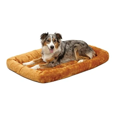 Abbildung von MidWest Homes for Pets Modell 40242 CN Haustierkissen, Hundebett, 107 cm langes Hunde oder Katzenbett mit bequemer Polsterung, ideal für große Hunderassen, Zimtfarbe