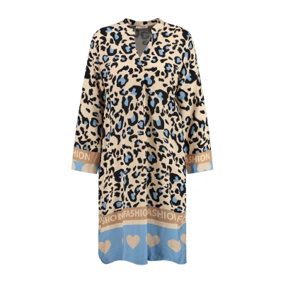 Abbildung von Key Largo Savanna Vneck Freizeitkleid, Damen, Größe: Medium, Light blue