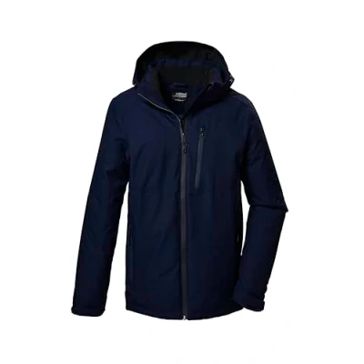 Abbildung von killtec Herren Funktionsjacke/Outdoorjacke mit abzippbarer Kapuze KOW 7 MN JCKT, dunkelnavy, S, 41845 000