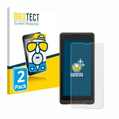 Abbildung von BROTECT Entspiegelungs Schutzfolie für Sunmi P2 Lite SE (2 Stück) Matte Displayschutz Folie, Anti Reflex, Fingerprint