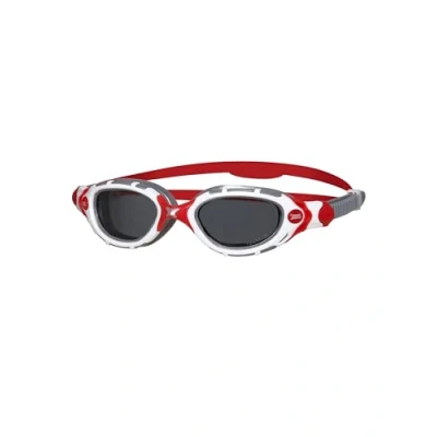 Abbildung von Zoggs Original Predator Flex Polarised Lens Adult Goggles, Polarisierte Linse/Weiß/Rot