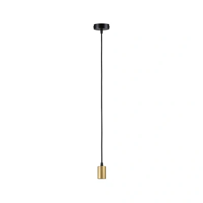 Abbildung von Paulmann 71134 Pendelleuchte Ravi IP44 E27 max. 60W Schwarz matt, Gold Pendel ohne Leuchtmittel