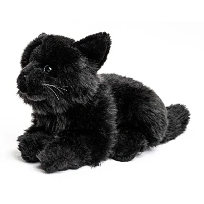 Abbildung von Uni Toys Kuscheltier Katze, liegend versch. Fellfarben Länge 20 cm Plüsch, Plüschtier, zu 100 % recyceltes Füllmaterial