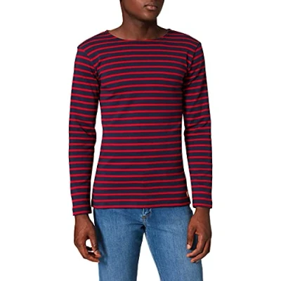 Abbildung von Armor lux MARINIÈRE Heritage Langarmshirt, Herren, Größe: XXS, Navire/braise