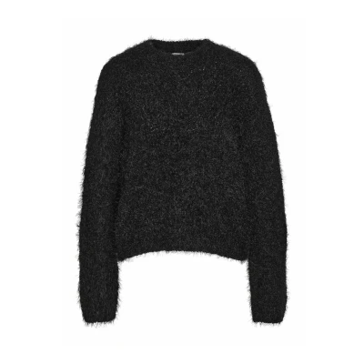 Abbildung von Noisy May Flauschiger Strickpullover, Damen, Größe: XS, Black