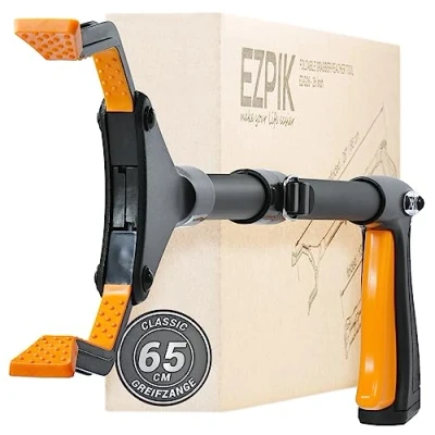 Abbildung von EZPIK 1 x 66 cm Greifer für Senioren mit Magnet Greifarm, Robuste Greifzangen Senioren, Menschen Behinderungen, Drehbare Müllgreifer Zange, Gehilfe Befestigungsclip (1er Pack, Schwarz)