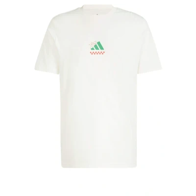 Abbildung von adidas Sportswear Lounge Pizza Graphic Tshirt print, Größe: XXL, Off white