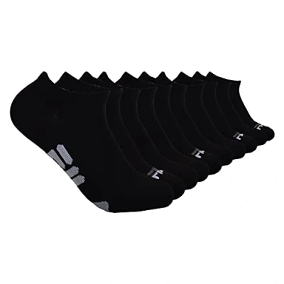 Abbildung von FILA Damen 10 Pack No Show Socken, Schwarz/Mehrfarbig (10er Pack), Einheitsgröße