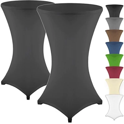 Abbildung von Gräfenstayn Stehtischhusse 2er Set Stretchbezug Stehtisch Hussen, Elegante für Bistrotische