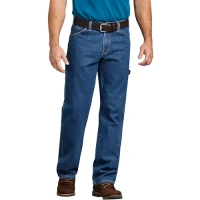Abbildung von Dickies, Herren, Denim Utility Jeans, legere Passform, STONEWASHED INDIGOBLAU, 32W / 30L