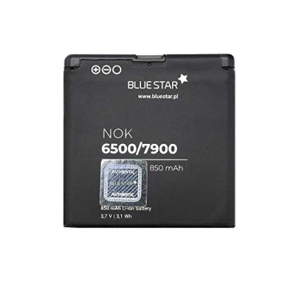 Abbildung von Bluestar Akku Ersatz kompatibel mit Nokia 6500 Classic / 7900 Pirsm 850mAhLi lon Austausch Batterie Premium Accu BL 6P