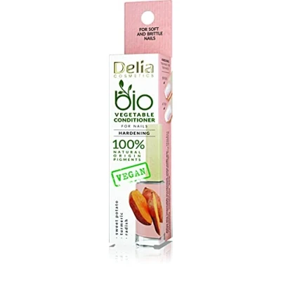 Abbildung von Delia Cosmetics Bio Nagel Öl veganer Conditioner härtet und beschleunigt das Nagelwachstum natürliche Inhaltsstoffe nährt, schützt, spendet Feuchtigkeit verleiht Glanz 11 ml