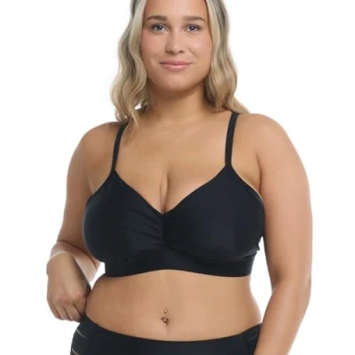 Abbildung von Body Glove Damen Smoothies Drew D, Dd, E Cup Bikini Top Bikinioberteil, schwarz, Körbchengröße