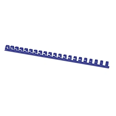 Abbildung von OFFICE PRODUCTS 20241415 01 Plastikbinderücken 100 Stück DIN A4 14mm (115 Seiten) Binderücken Bindungskämme Plastikbindung Kunststoff Farbe: Blau