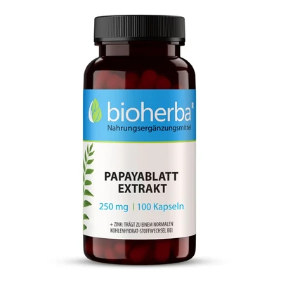 Abbildung von Papayablatt 200 mg 60 St