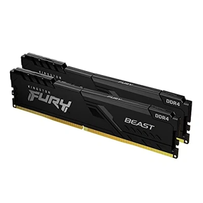 Abbildung von Kingston FURY Beast 8GB (2x4GB) 2666MHz DDR4 CL16 Desktop Speicher Kit mit 2 KF426C16BBK2/8