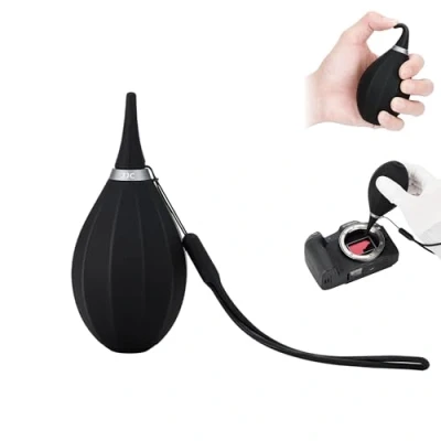 Abbildung von JJC Soft Silicon Air Blower Luftgebläse Blaster Staubreiniger mit Lanyard Schnur, Luftbirnengebläse für DSLR Kamera Sensorlinsen Filter Monitore LCD Bildschirme Keyboard Fernsehgläser Reinigung