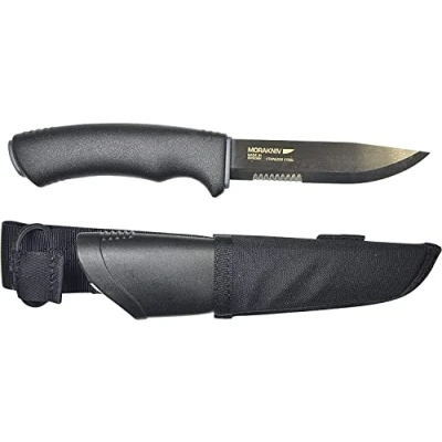 Abbildung von Morakniv Mora Gürtelmesser Bushcraft Black SRT Messer, Mehrfarbig, One Size