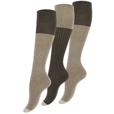 Abbildung von Yenita 3 PAAR Socken, Größe: 39 42, Braun