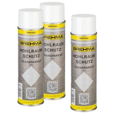 Abbildung von BREHMA 3X Hohlraumschutz Hohlraumversiegelung transparent Spray 500ml
